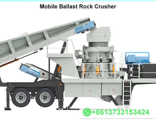Mobile Ballast Rock Crusher Machine for Sale