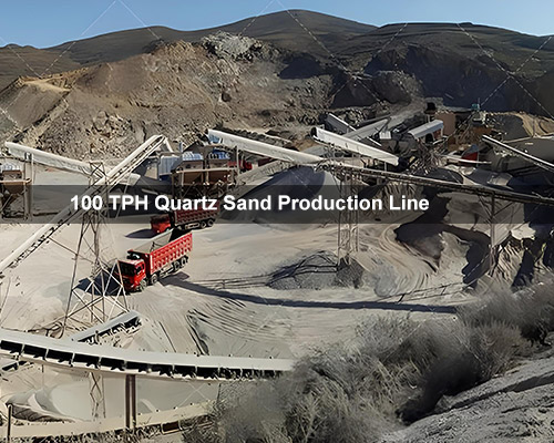 100 TPH Quartz Sand Production Line in Pakistan